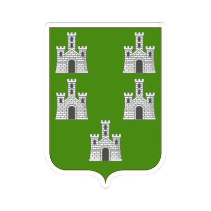 Proposed Arms of Marche 1910 (Italy) (Coat of Arms) STICKER Vinyl Kiss-Cut Decal 3 Inch White - The Sticker Space