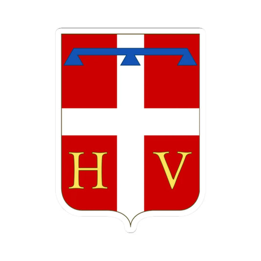 Proposed Arms of Piedmont 1910 (Italy) (Coat of Arms) STICKER Vinyl Kiss-Cut Decal 2 Inch White - The Sticker Space