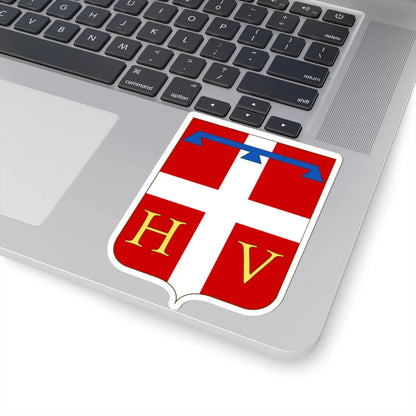 Proposed Arms of Piedmont 1910 (Italy) (Coat of Arms) STICKER Vinyl Kiss-Cut Decal - The Sticker Space