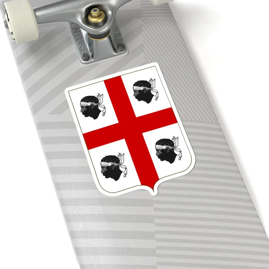 Proposed Arms of Sardinia 1910 (Italy) (Coat of Arms) STICKER Vinyl Kiss-Cut Decal - The Sticker Space