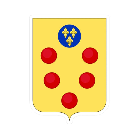 Proposed Arms of Tuscany 1910 (Italy) (Coat of Arms) STICKER Vinyl Kiss-Cut Decal 2 Inch White - The Sticker Space