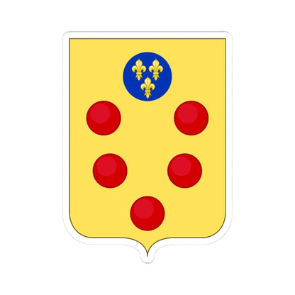 Proposed Arms of Tuscany 1910 (Italy) (Coat of Arms) STICKER Vinyl Kiss-Cut Decal 3 Inch White - The Sticker Space