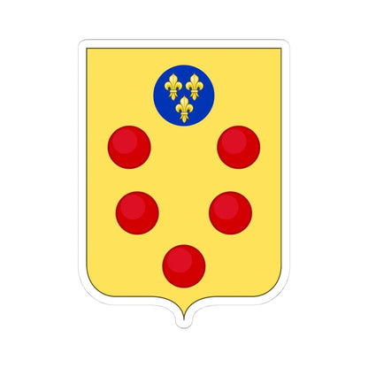 Proposed Arms of Tuscany 1910 (Italy) (Coat of Arms) STICKER Vinyl Kiss-Cut Decal 4 Inch White - The Sticker Space