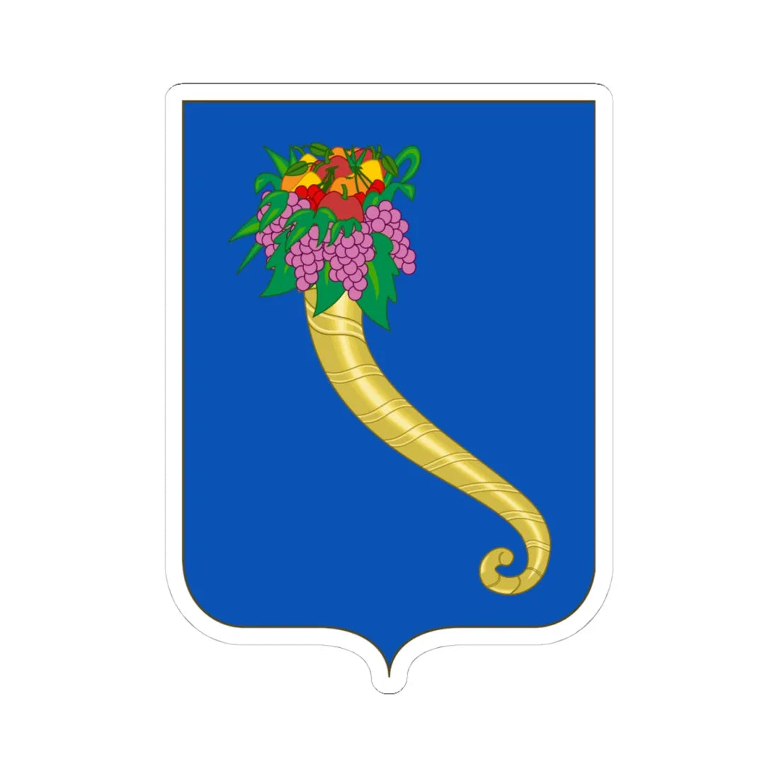 Proposed Arms of Umbria 1910 (Italy) (Coat of Arms) STICKER Vinyl Kiss-Cut Decal 4 Inch White - The Sticker Space