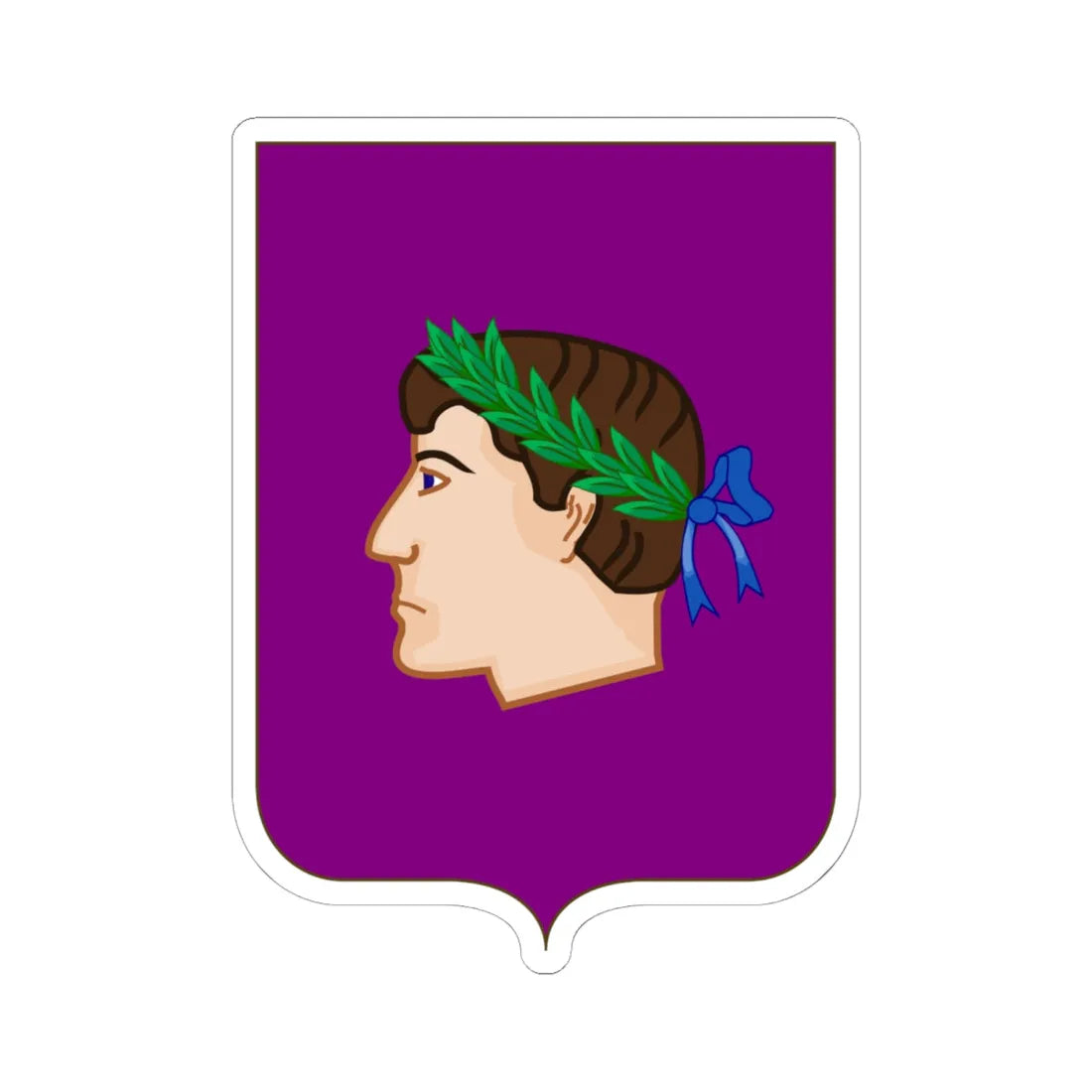 Proposed Arms of Venezia Giulia 1910 (Italy) (Coat of Arms) STICKER Vinyl Kiss-Cut Decal 6 Inch White - The Sticker Space