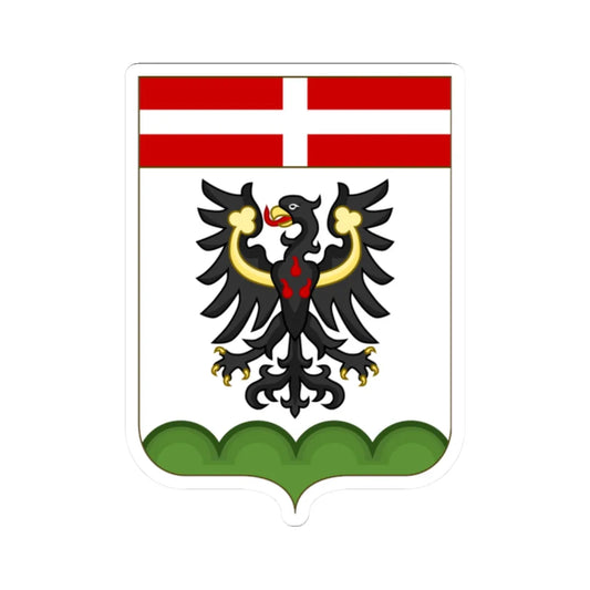 Proposed Arms of Venezia Tridentina 1910 (Italy) (Coat of Arms) STICKER Vinyl Kiss-Cut Decal 2 Inch White - The Sticker Space