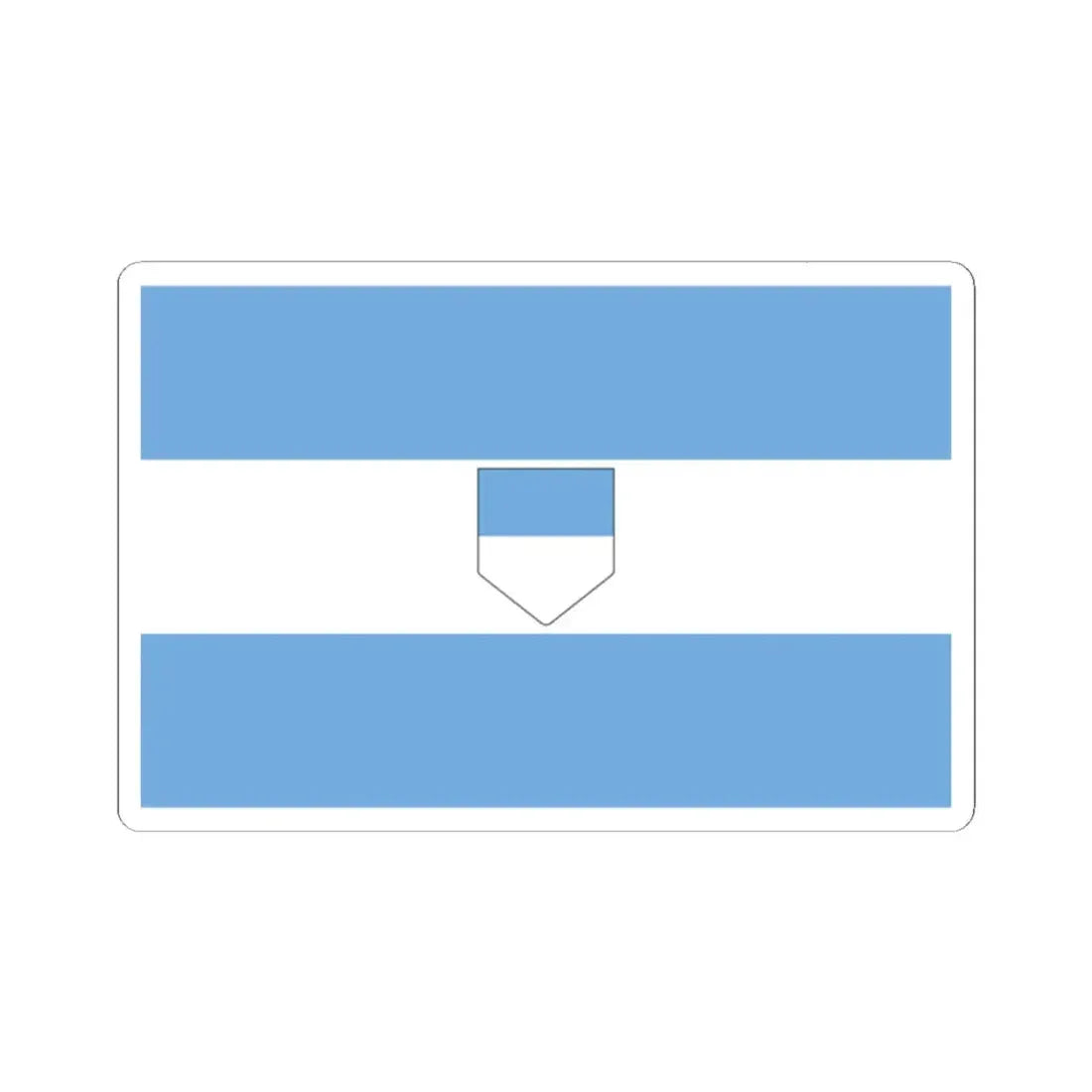 Proposed Civil Flag for Argentina 1 (Argentina) STICKER Vinyl Kiss-Cut Decal 2 Inch White - The Sticker Space