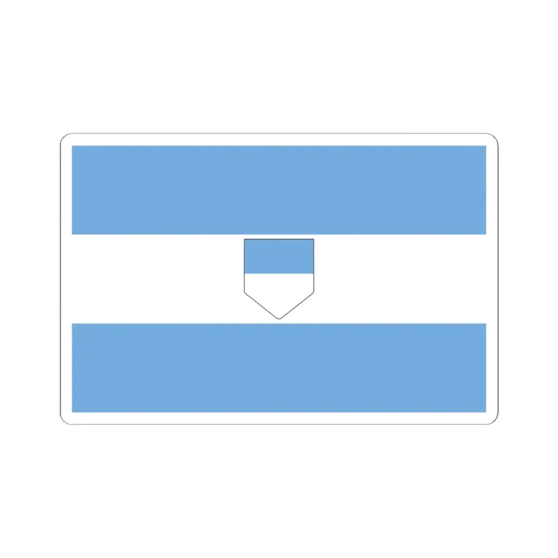Proposed Civil Flag for Argentina 1 (Argentina) STICKER Vinyl Kiss-Cut Decal 4 Inch White - The Sticker Space