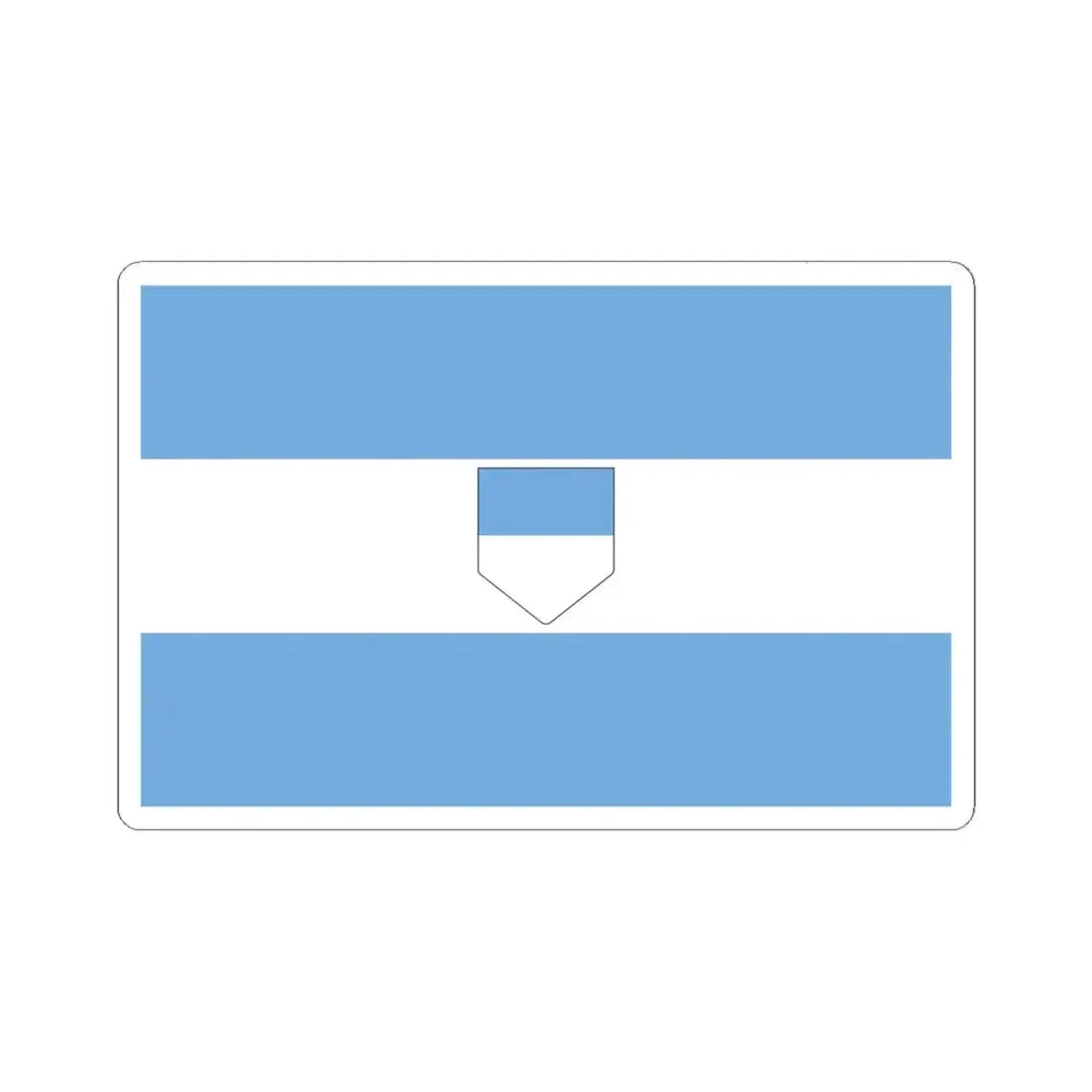 Proposed Civil Flag for Argentina 1 (Argentina) STICKER Vinyl Kiss-Cut Decal 6 Inch White - The Sticker Space