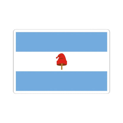 Proposed Civil Flag for Argentina 2 (Argentina) STICKER Vinyl Kiss-Cut Decal 3 Inch White - The Sticker Space