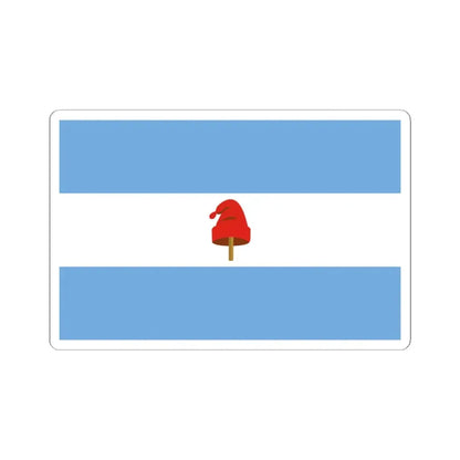 Proposed Civil Flag for Argentina 2 (Argentina) STICKER Vinyl Kiss-Cut Decal 4 Inch White - The Sticker Space
