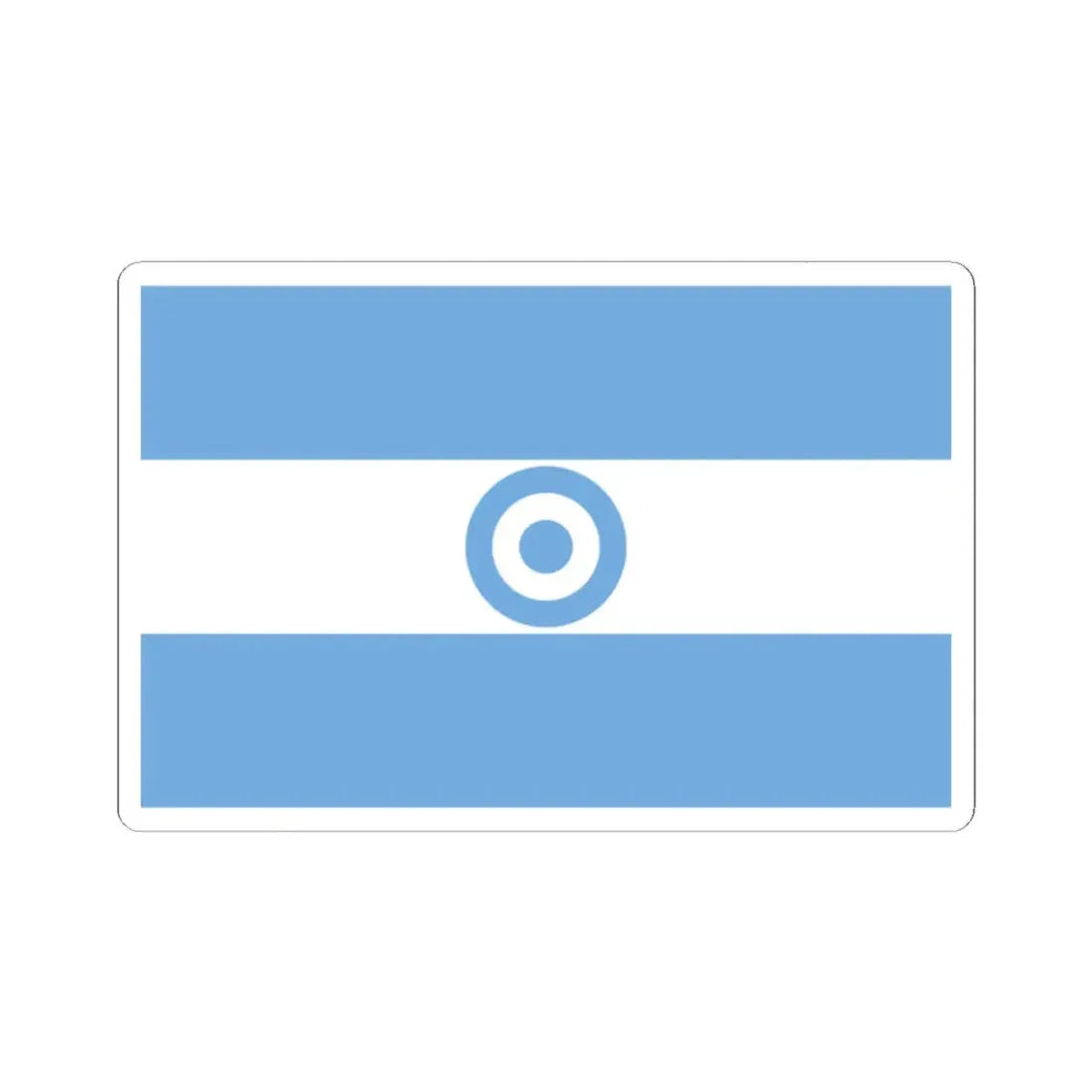Proposed Civil Flag for Argentina 3 (Argentina) STICKER Vinyl Kiss-Cut Decal 2 Inch White - The Sticker Space