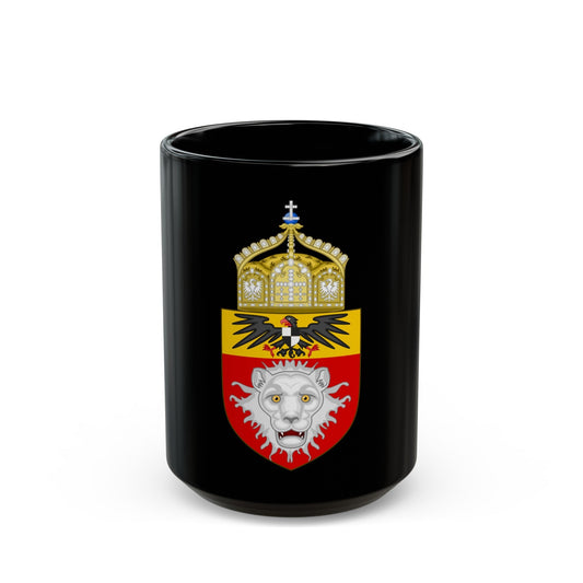 Proposed Coat of Arms East Africa 1914 - Black Coffee Mug-15oz-The Sticker Space