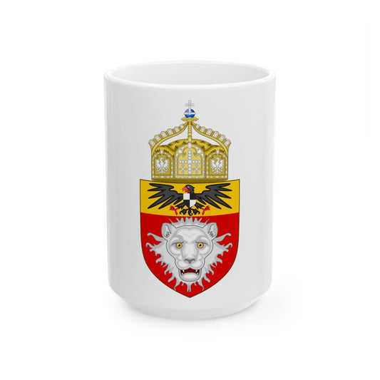 Proposed Coat of Arms East Africa 1914 - White Coffee Mug-15oz-The Sticker Space