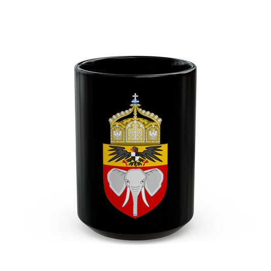 Proposed Coat of Arms Kamerun 1914 - Black Coffee Mug-15oz-The Sticker Space