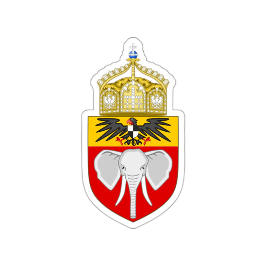 Proposed Coat of Arms Kamerun 1914 STICKER Vinyl Die-Cut Decal-White-The Sticker Space