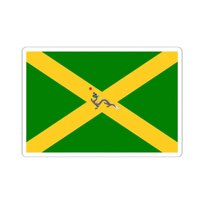 Proposed Ensign of Qing Navy 1863 (China) STICKER Vinyl Kiss-Cut Decal 6 Inch White - The Sticker Space