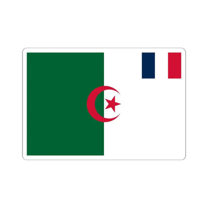 Proposed Flag for a Franco-Algerian Commonwealth 1962 (Algeria) STICKER Vinyl Kiss-Cut Decal 6 Inch White - The Sticker Space
