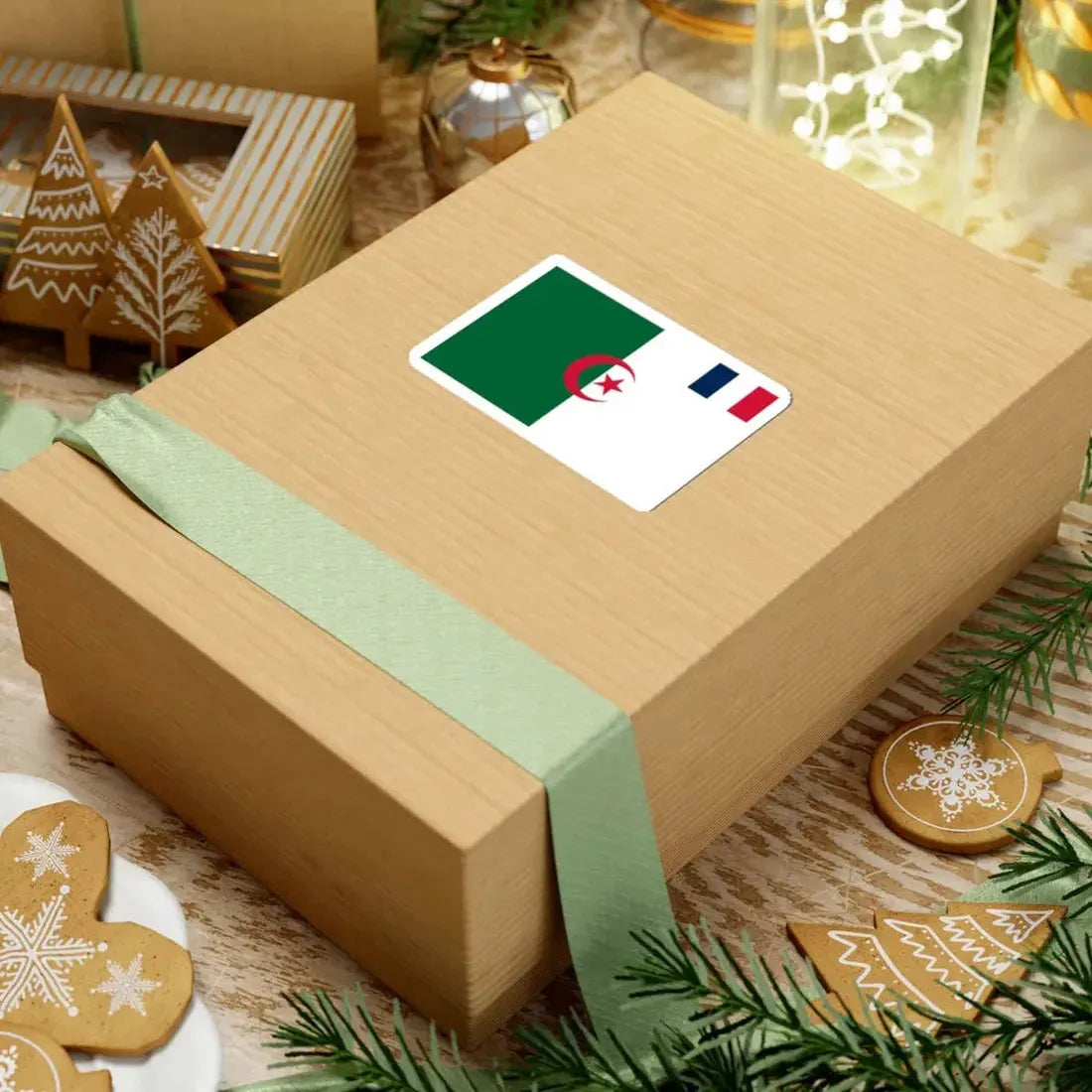 Proposed Flag for a Franco-Algerian Commonwealth 1962 (Algeria) STICKER Vinyl Kiss-Cut Decal - The Sticker Space