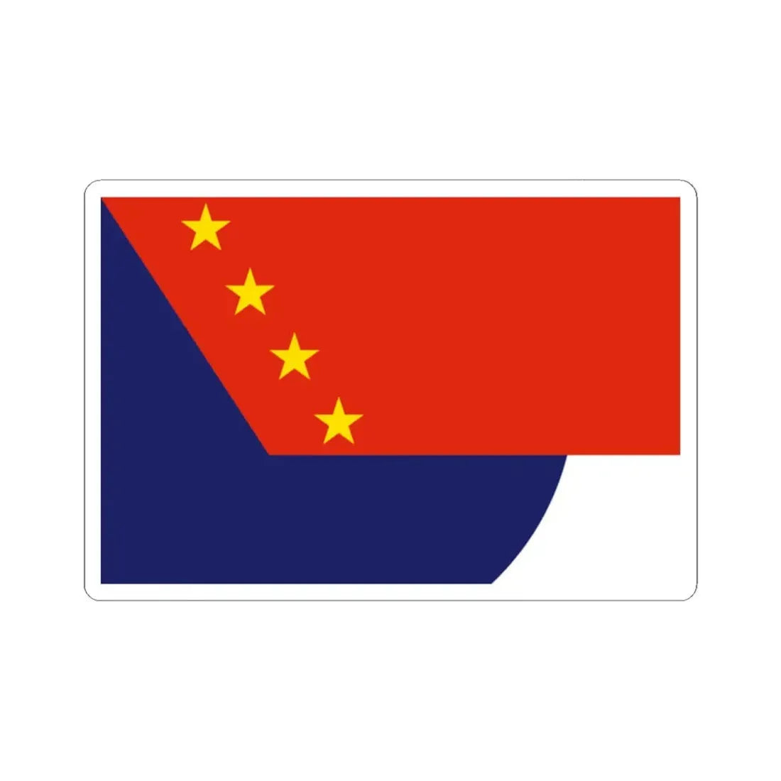 Proposed flag for Hong Kong SAR 006 (China) STICKER Vinyl Kiss-Cut Decal 2 Inch White - The Sticker Space