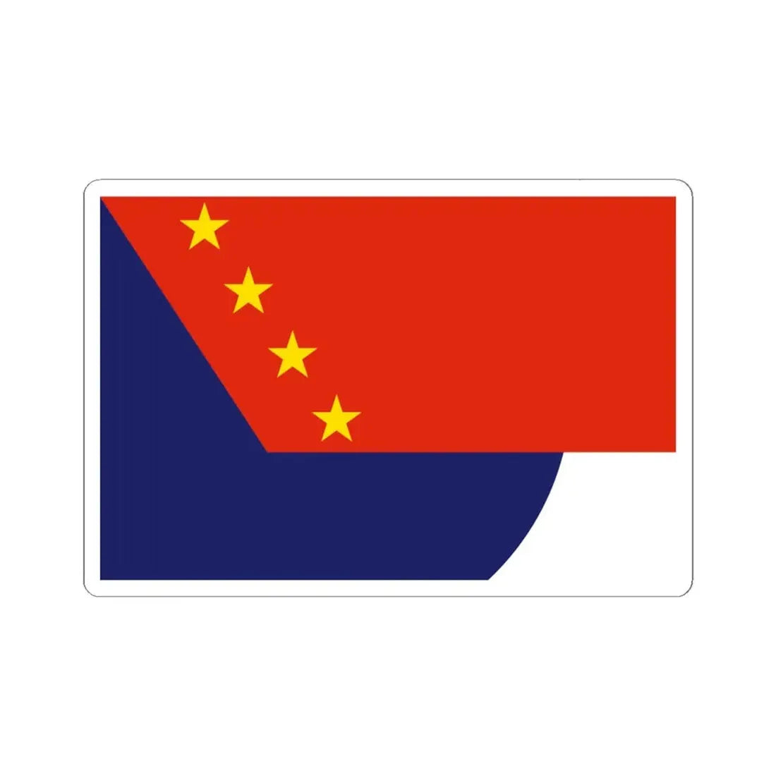 Proposed flag for Hong Kong SAR 006 (China) STICKER Vinyl Kiss-Cut Decal 6 Inch White - The Sticker Space
