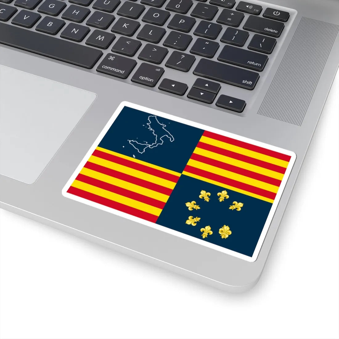 Proposed flag for Southern Italy (Italy) STICKER Vinyl Kiss-Cut Decal - The Sticker Space