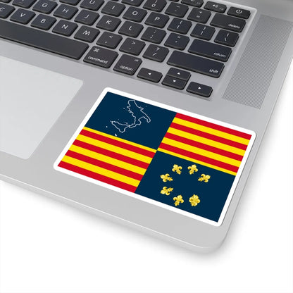 Proposed flag for Southern Italy (Italy) STICKER Vinyl Kiss-Cut Decal - The Sticker Space