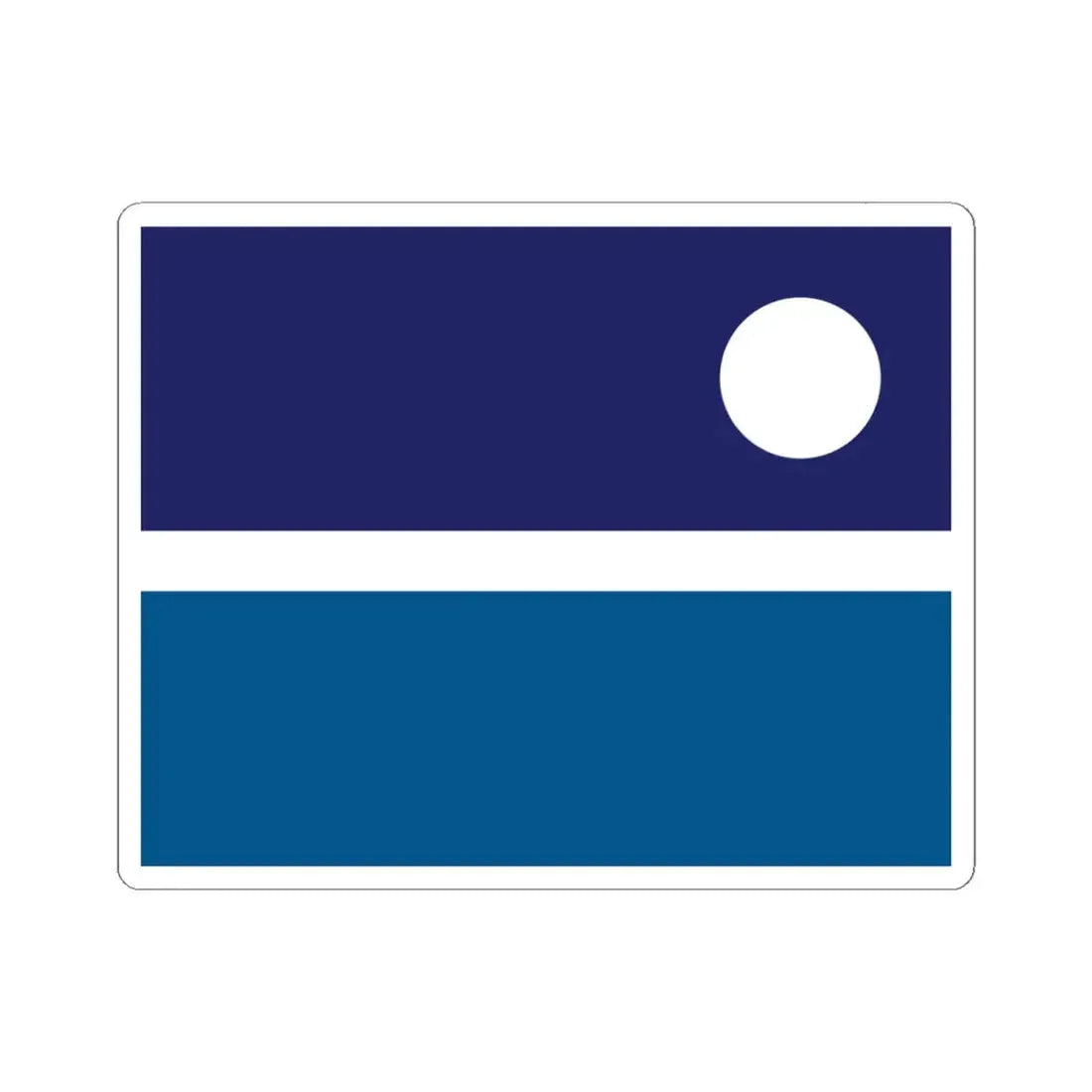 Proposed flag of Alaska 1976 (United States) STICKER Vinyl Kiss-Cut Decal 4 Inch White - The Sticker Space