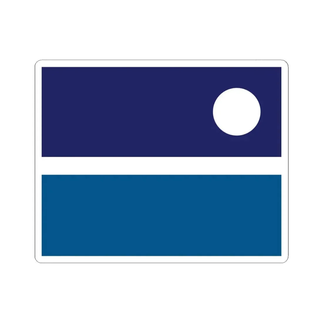Proposed flag of Alaska 1976 (United States) STICKER Vinyl Kiss-Cut Decal 6 Inch White - The Sticker Space