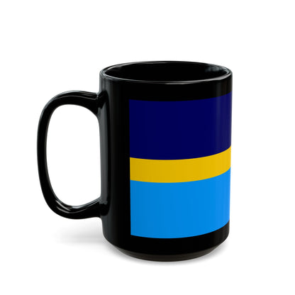 Proposed flag of Antarctica Dave Hamilton - Black Coffee Mug-The Sticker Space