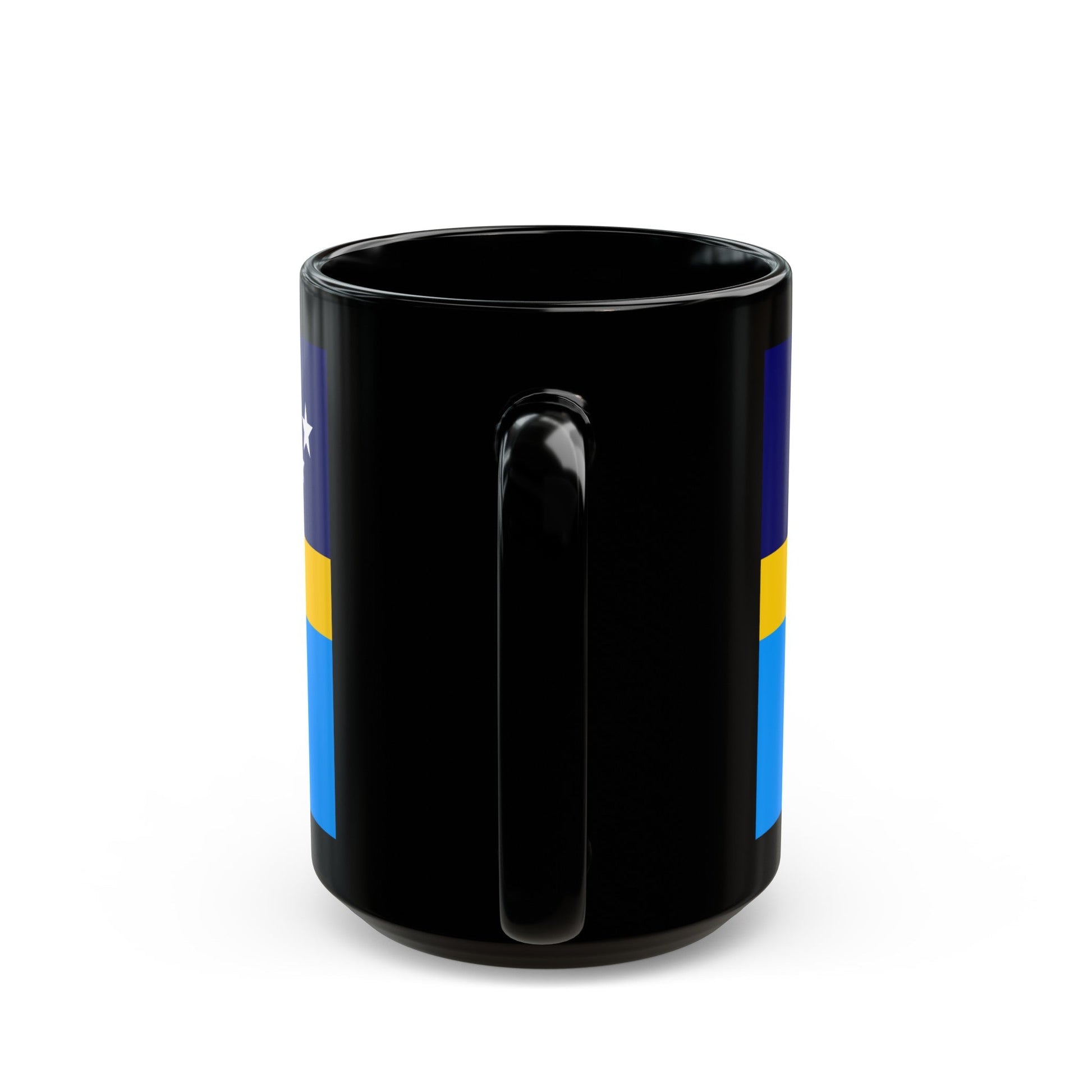 Proposed flag of Antarctica Dave Hamilton - Black Coffee Mug-The Sticker Space