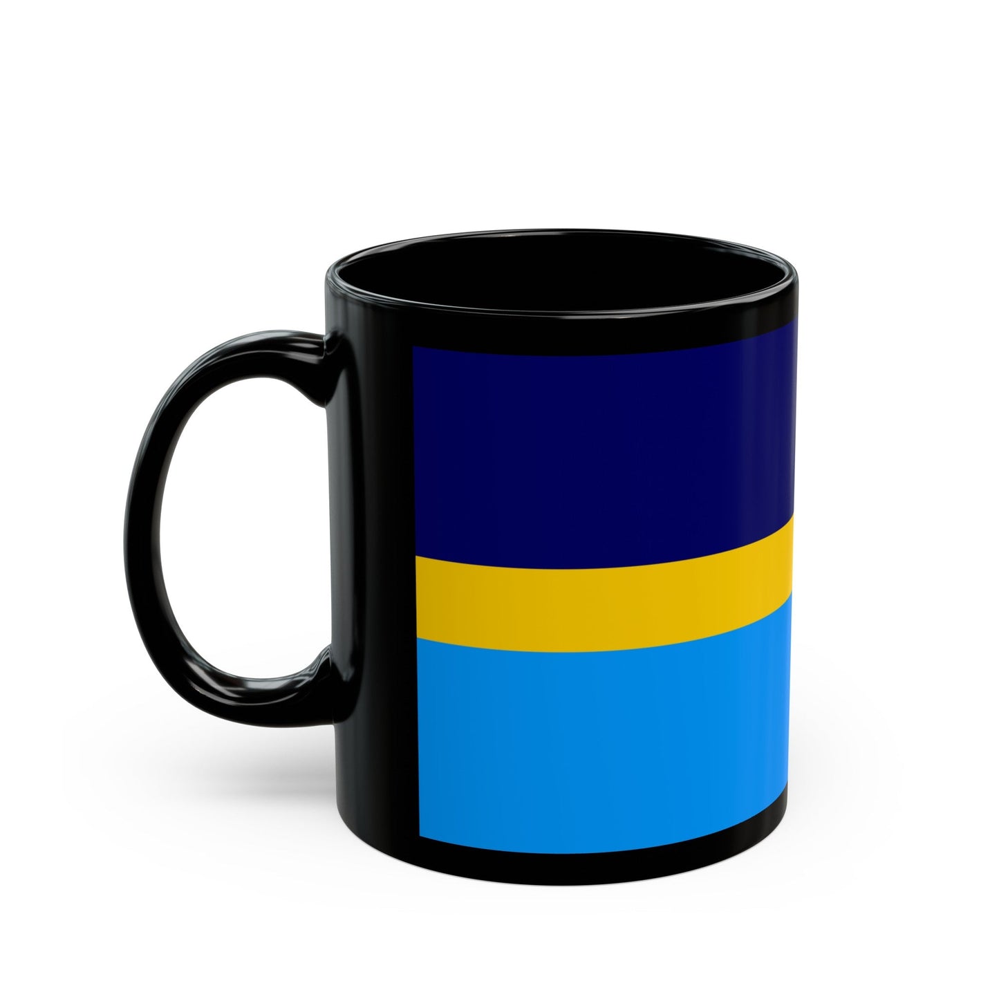 Proposed flag of Antarctica Dave Hamilton - Black Coffee Mug-The Sticker Space