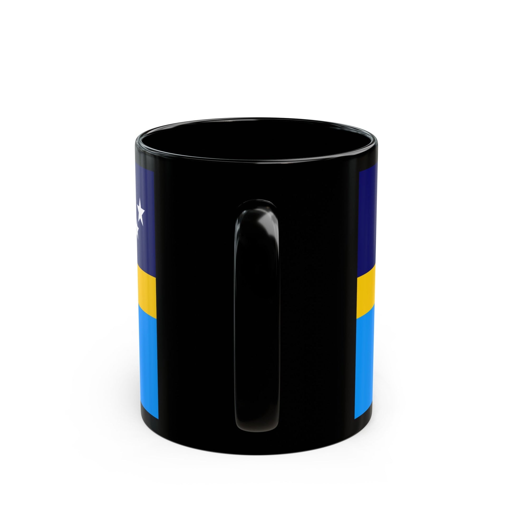 Proposed flag of Antarctica Dave Hamilton - Black Coffee Mug-The Sticker Space