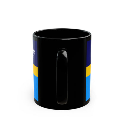 Proposed flag of Antarctica Dave Hamilton - Black Coffee Mug-The Sticker Space