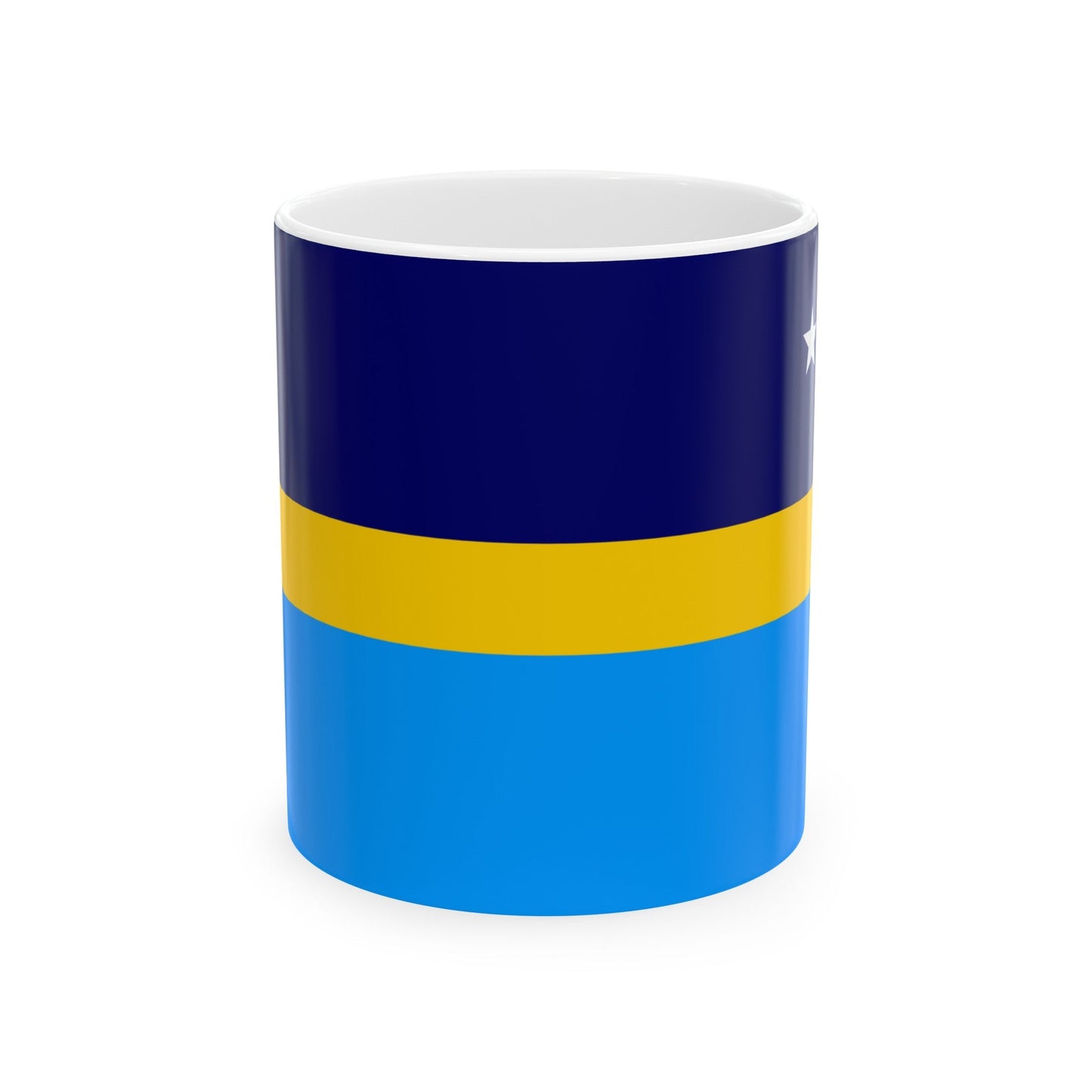 Proposed flag of Antarctica Dave Hamilton - White Coffee Mug-11oz-The Sticker Space