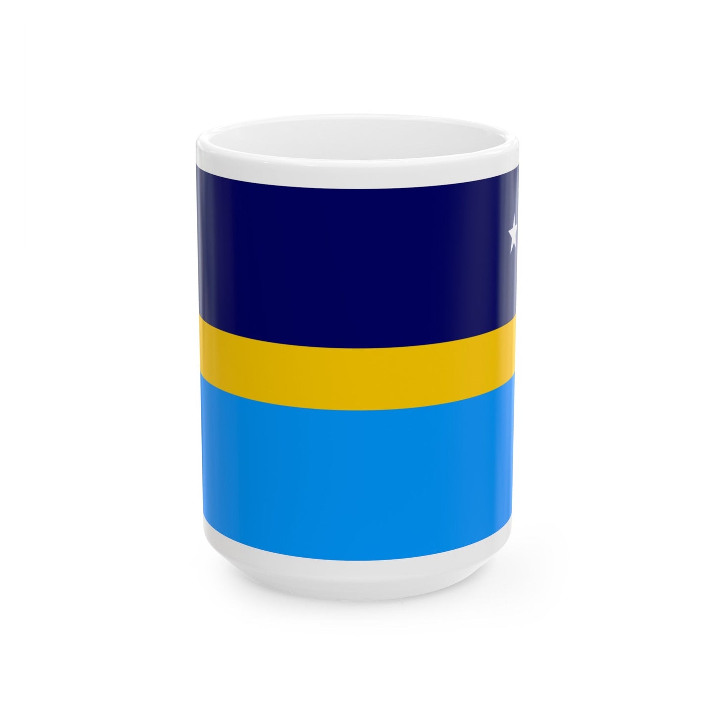 Proposed flag of Antarctica Dave Hamilton - White Coffee Mug-15oz-The Sticker Space