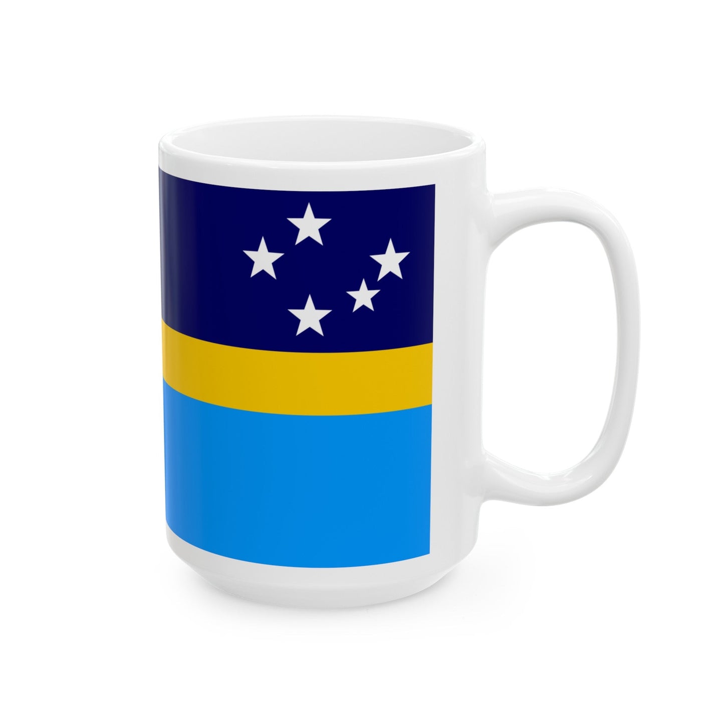 Proposed flag of Antarctica Dave Hamilton - White Coffee Mug-The Sticker Space