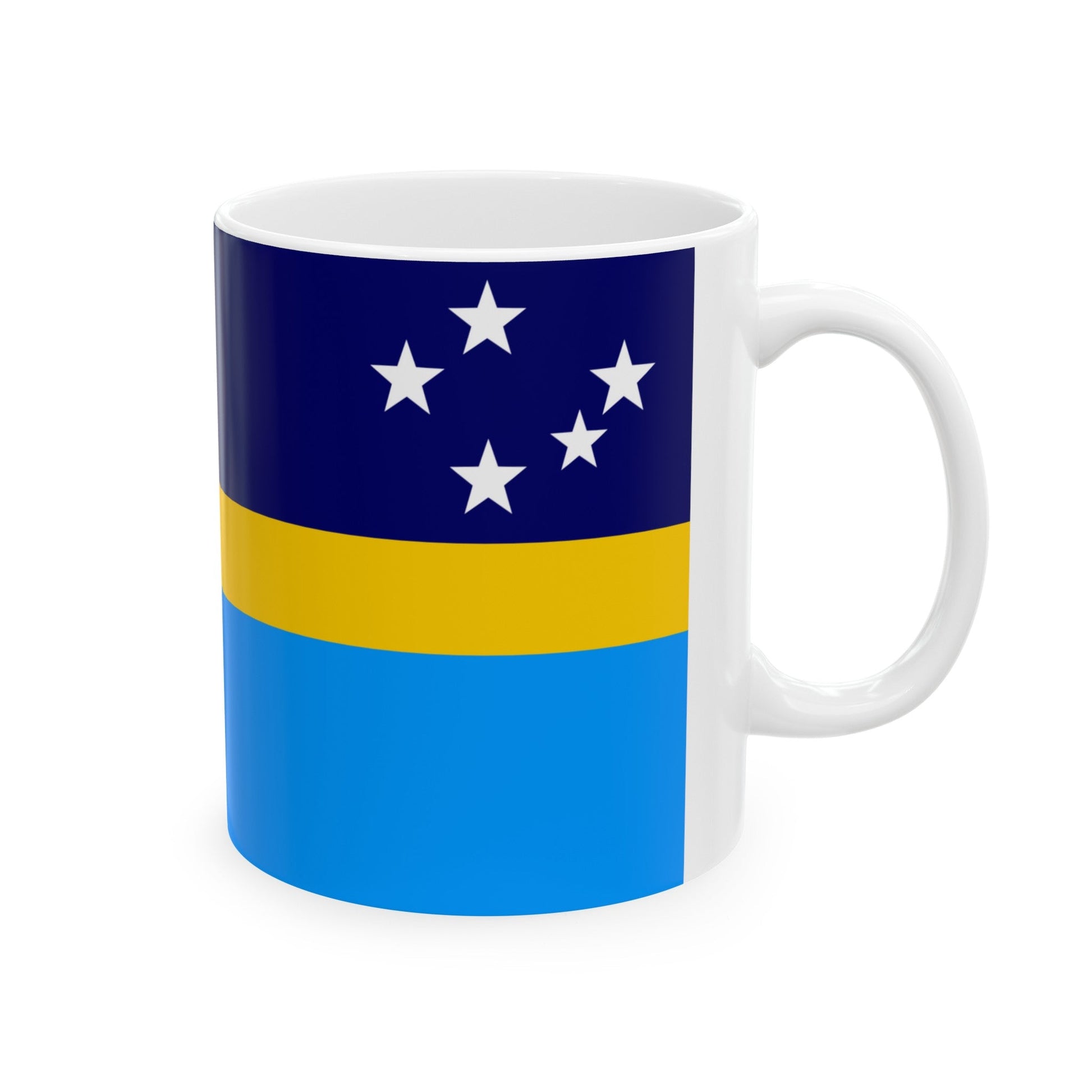 Proposed flag of Antarctica Dave Hamilton - White Coffee Mug-The Sticker Space