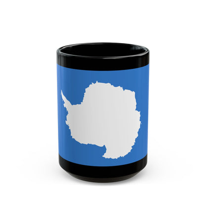 Proposed flag of Antarctica Graham Bartram - Black Coffee Mug-15oz-The Sticker Space