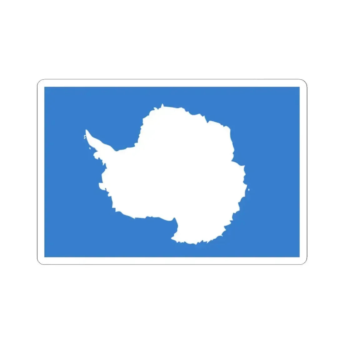 Proposed flag of Antarctica Graham Bartram - STICKER Vinyl Kiss-Cut ...