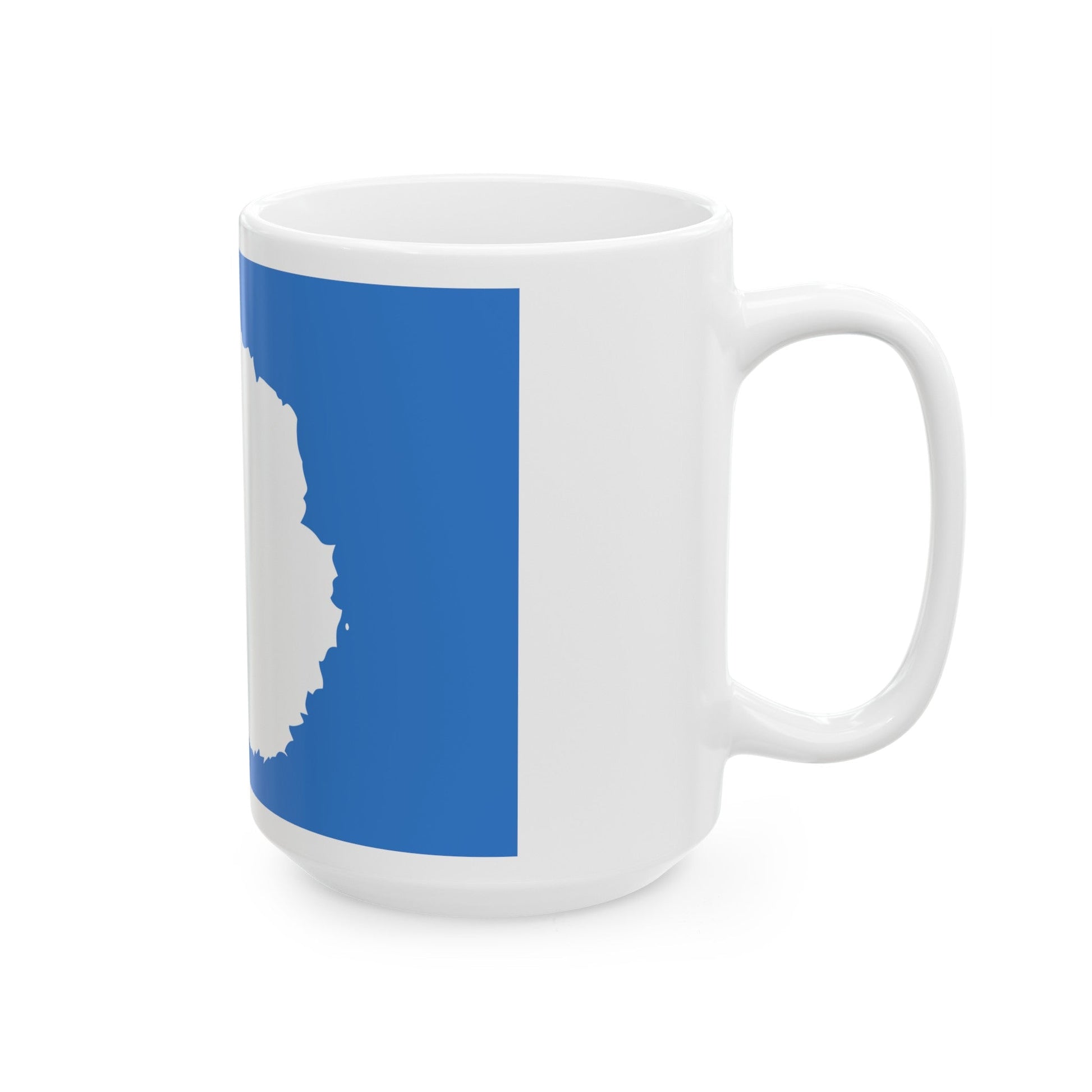 Proposed flag of Antarctica Graham Bartram - White Coffee Mug-The Sticker Space