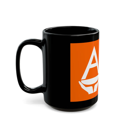 Proposed flag of Antarctica Whitney Smith - Black Coffee Mug-The Sticker Space