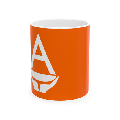 Proposed flag of Antarctica Whitney Smith - White Coffee Mug-11oz-The Sticker Space