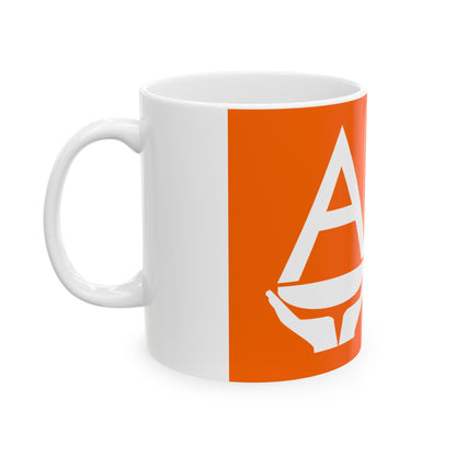 Proposed flag of Antarctica Whitney Smith - White Coffee Mug-The Sticker Space