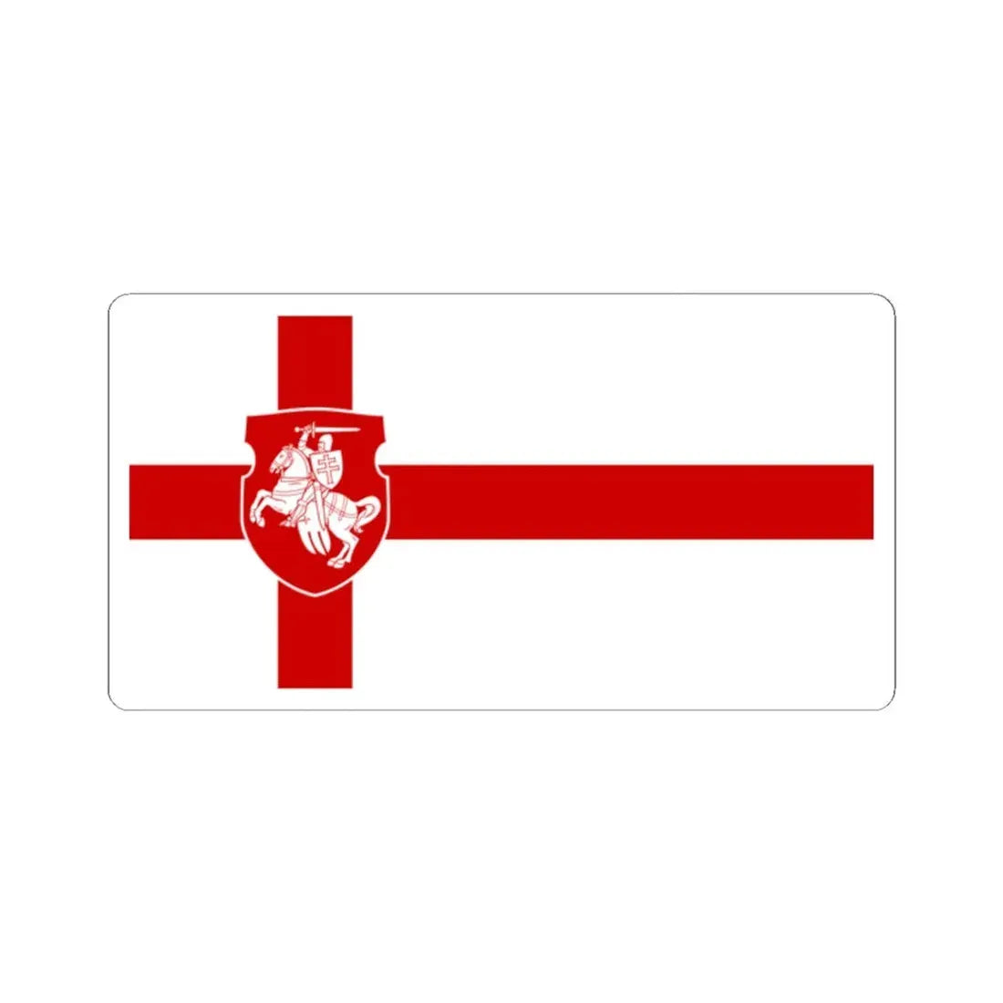 Proposed flag of Belarus 1992 (Belarus) STICKER Vinyl Kiss-Cut Decal 2 Inch White - The Sticker Space