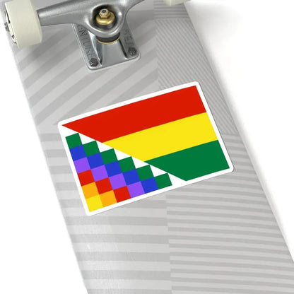 Proposed flag of Bolivia (Bolivia) STICKER Vinyl Kiss-Cut Decal - The Sticker Space