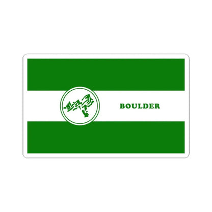 Proposed Flag of Boulder Colorado (United States) STICKER Vinyl Kiss-Cut Decal 2 Inch White - The Sticker Space