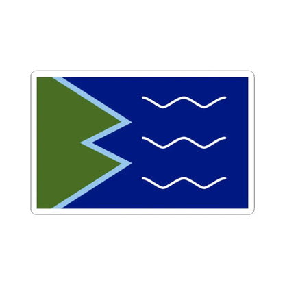 Proposed Flag of Brunswick Maine USA (United States) STICKER Vinyl Kiss-Cut Decal 2 Inch White - The Sticker Space