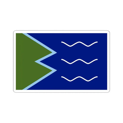 Proposed Flag of Brunswick Maine USA (United States) STICKER Vinyl Kiss-Cut Decal 4 Inch White - The Sticker Space
