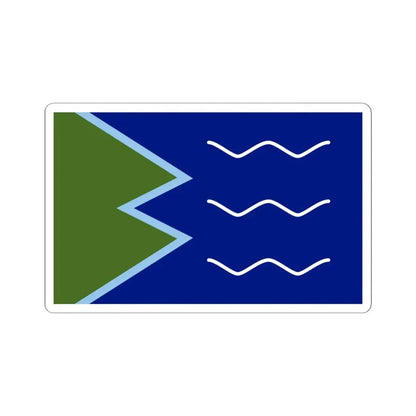 Proposed Flag of Brunswick Maine USA (United States) STICKER Vinyl Kiss-Cut Decal 6 Inch White - The Sticker Space